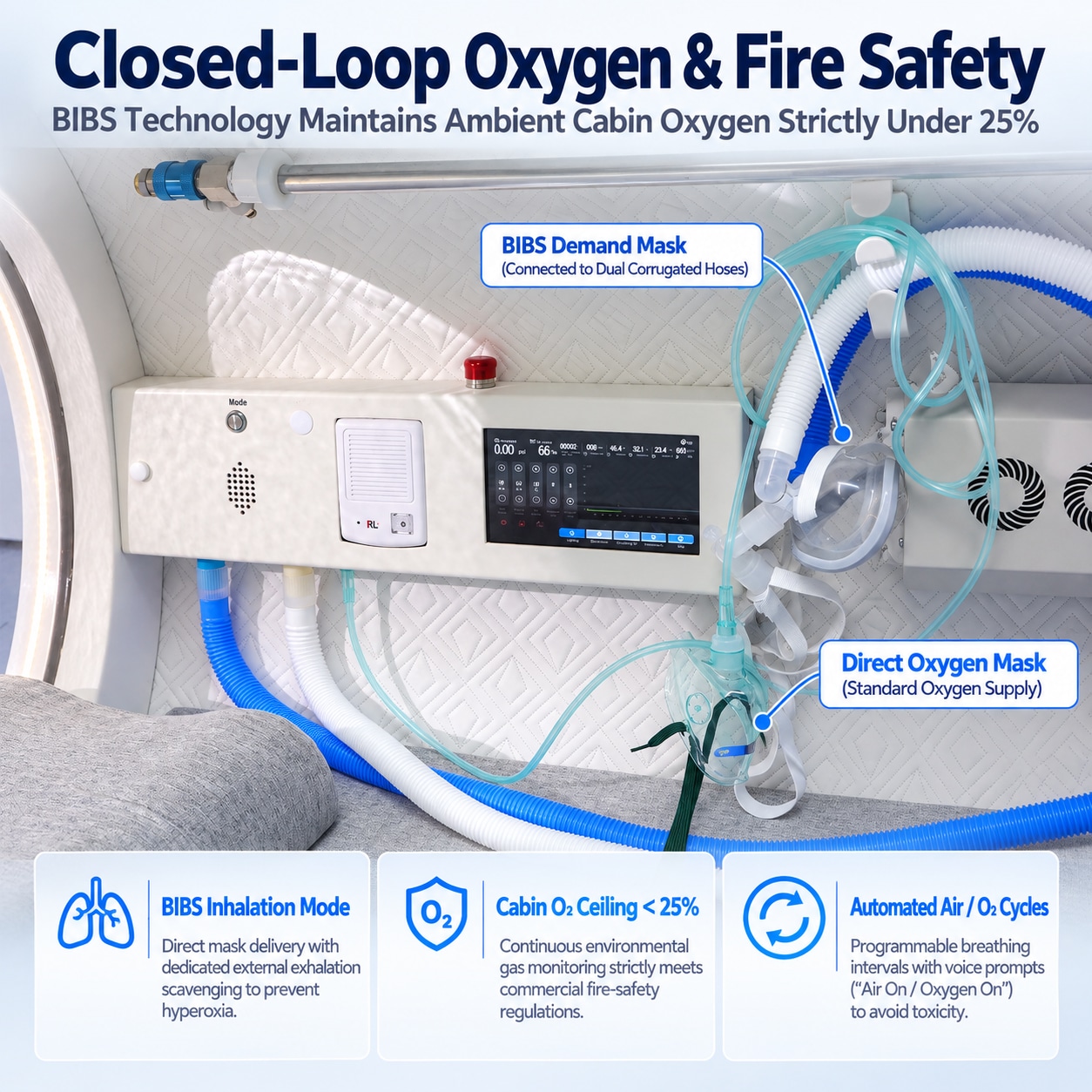 2.0 ATA Lying Hyperbaric Chamber for Clinics and Wellness Centers 2.0 ATA Lying Hyperbaric Chamber for Clinics and Wellness Centers