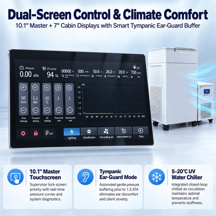 2.0 ATA Lying Hyperbaric Chamber for Clinics and Wellness Centers 2.0 ATA Lying Hyperbaric Chamber for Clinics and Wellness Centers