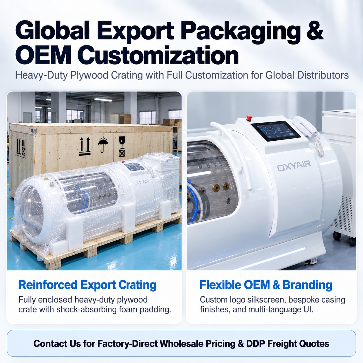2.0 ATA Lying Hyperbaric Chamber for Clinics and Wellness Centers 2.0 ATA Lying Hyperbaric Chamber for Clinics and Wellness Centers