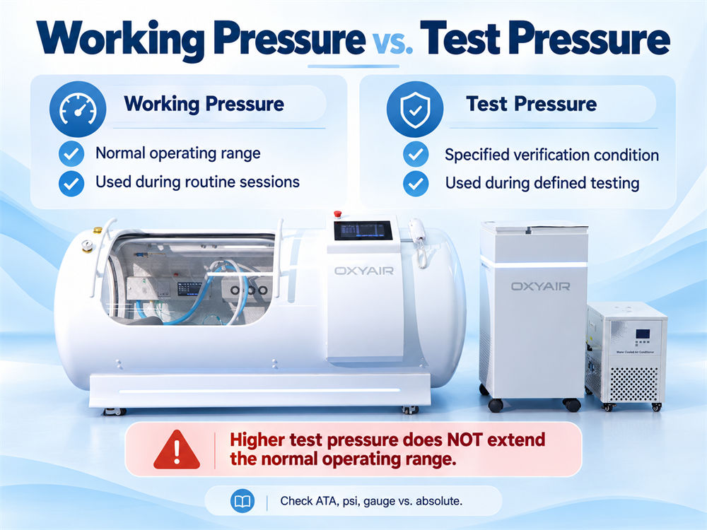 Hyperbaric Chamber Working vs. Test Pressure Explained Hyperbaric Chamber Working vs. Test Pressure Explained