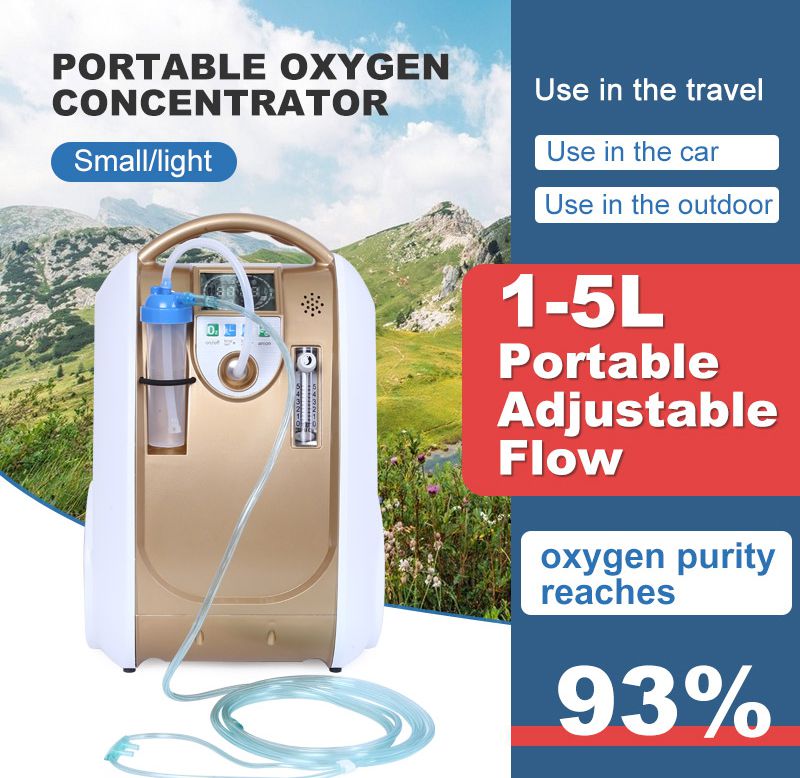 Low Noise Portable O2 Concentrator For Eldery Supplement Oxygen