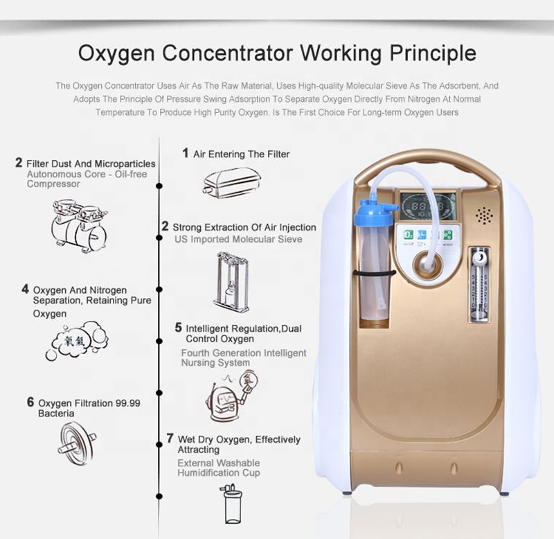 Wholesale Home Care Oxygen Concentrator to Improve Blood Oxygen of the Elderly