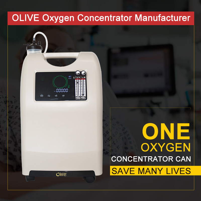 OLV-10 93% Oxygen Purity 10 Liter Dual Flow Oxygen Concentrator With Voice Function