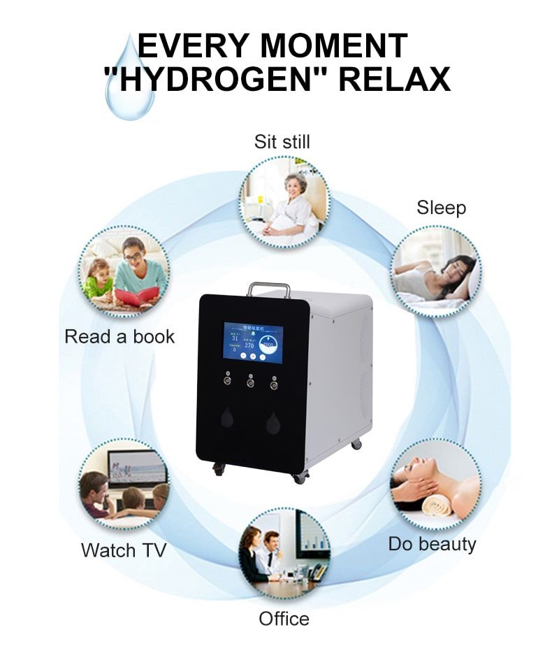Oxyhydrogen 3000ML High Flow Hydrogen inhaler Browns Gas