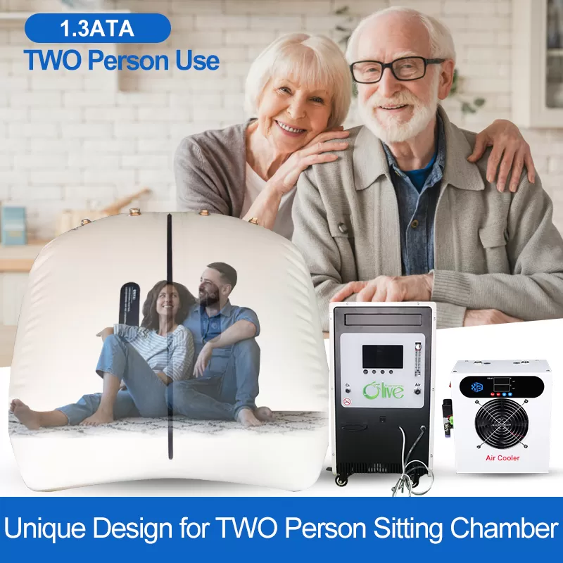 Two People Seated 1.3ATA Soft Hyperbaric Oxygen Chamber
