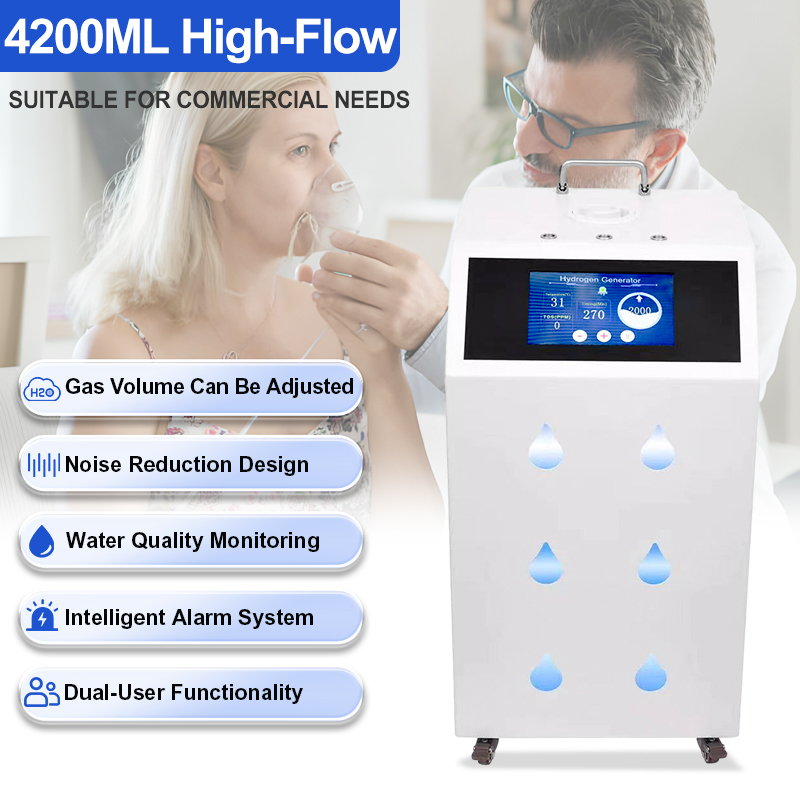 3000ml/4200ml H2&O2 High Flow Hydrogen inhaler Browns Gas