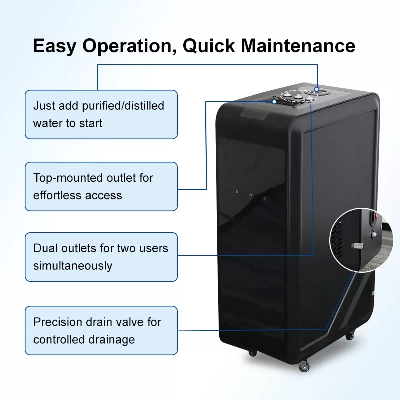 Commercial Use Clinical High Flow Hydrogen Inhalation System