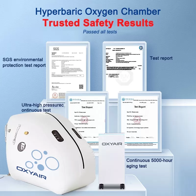 1.5ATA Soft Sitting Hyperbaric Chamber With Stand For Home Use
